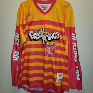 Fresh Prince Bel-Air Striped Jersey - Pink and Yellow